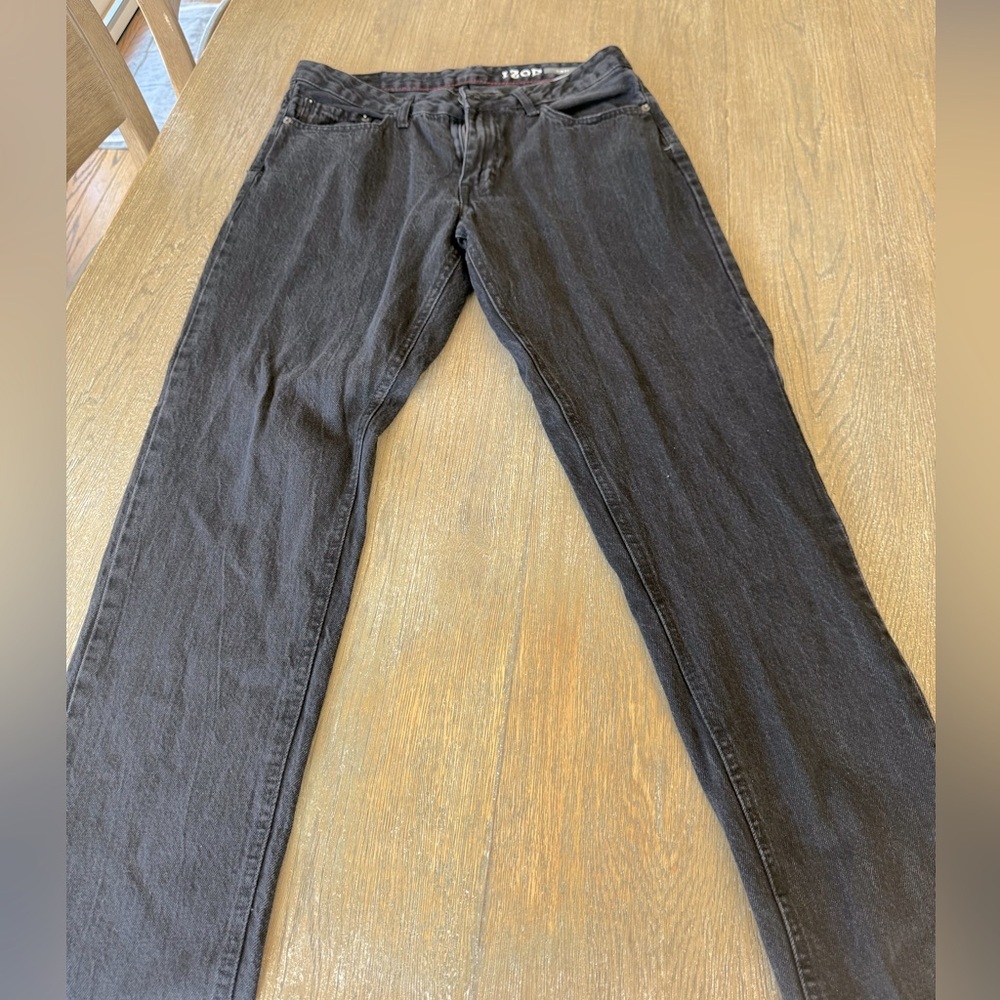 Black grayish  jeans. Izod. 34x32. Slim fit